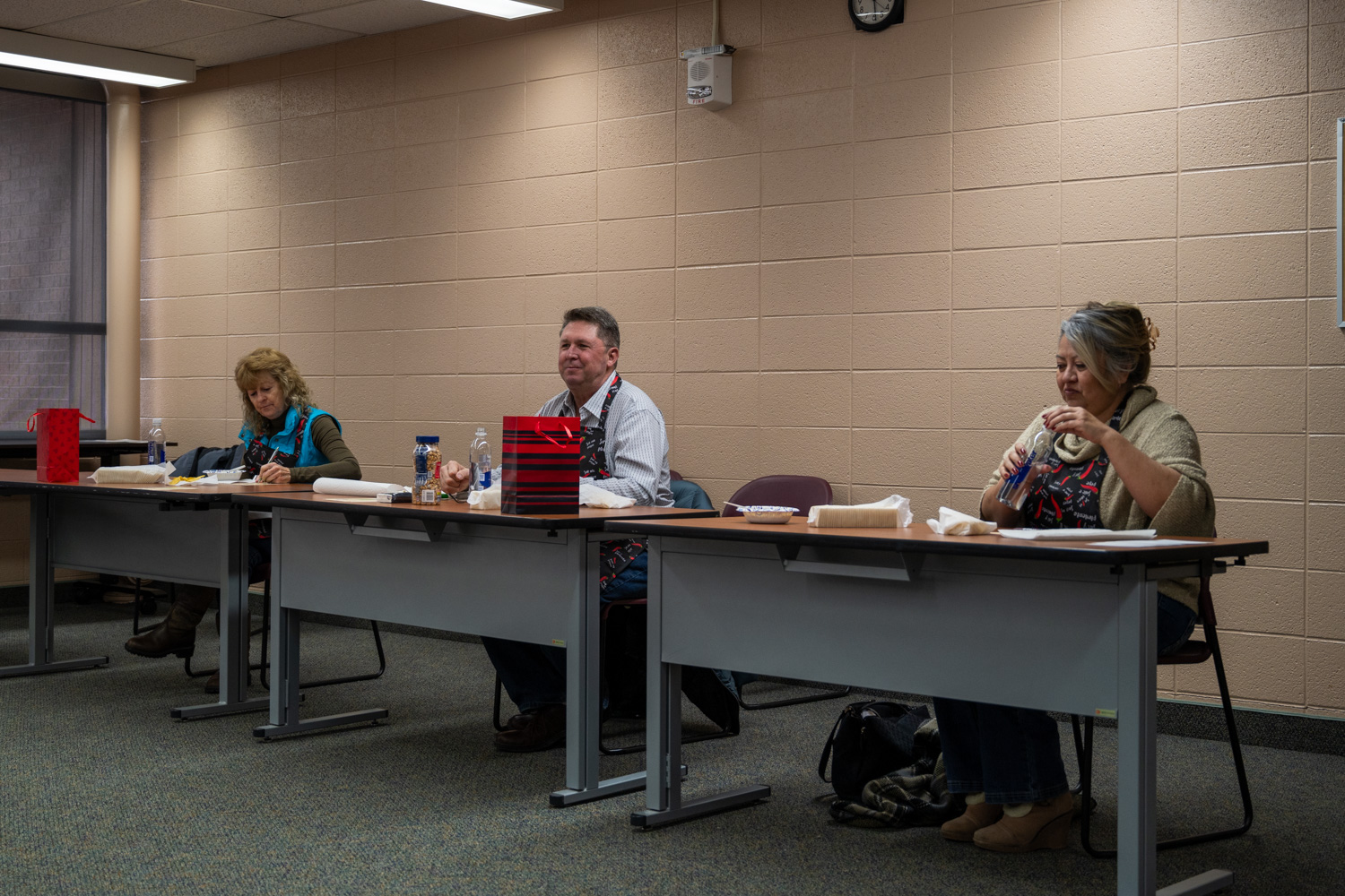 Judges Sitting at Stations