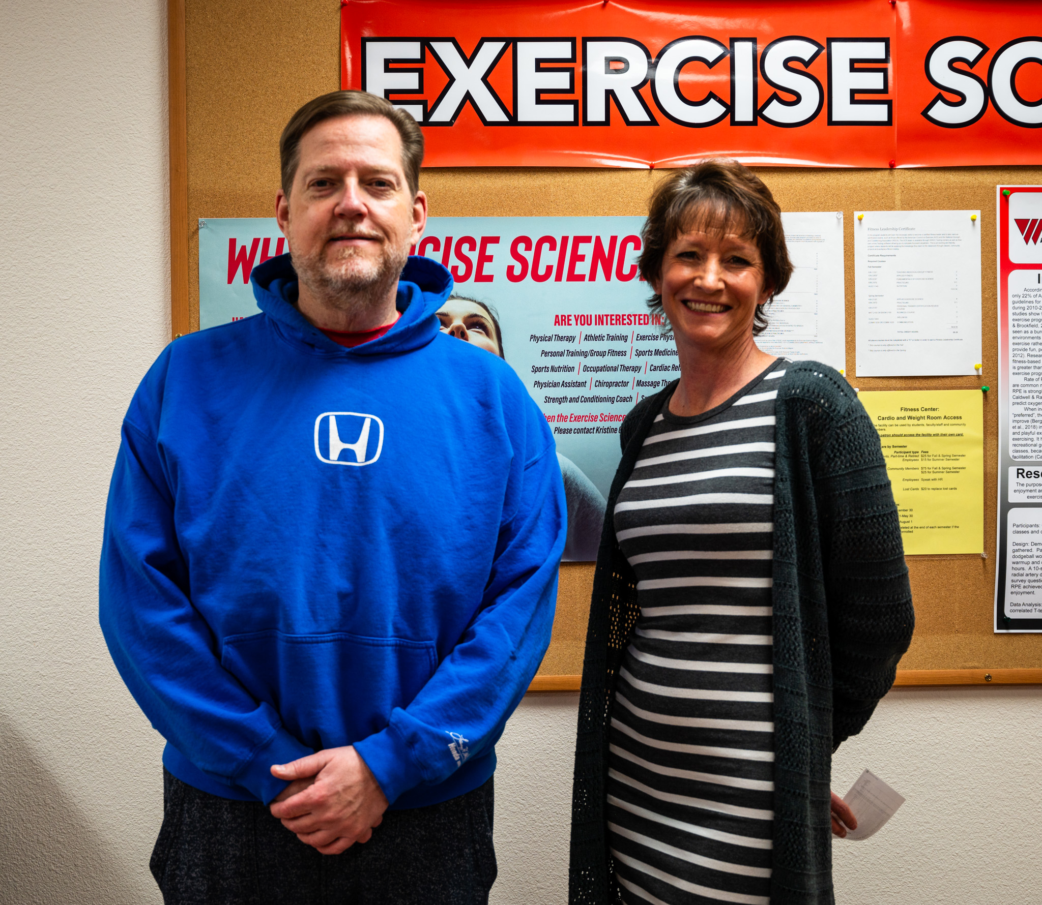 Wellness Challenge Adult Winners From left to right: Jim Gustafson and Carol White