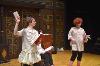 Actors on stage performing for the "The Complete Works of William Shakespeare abridged [revised][again]" production
