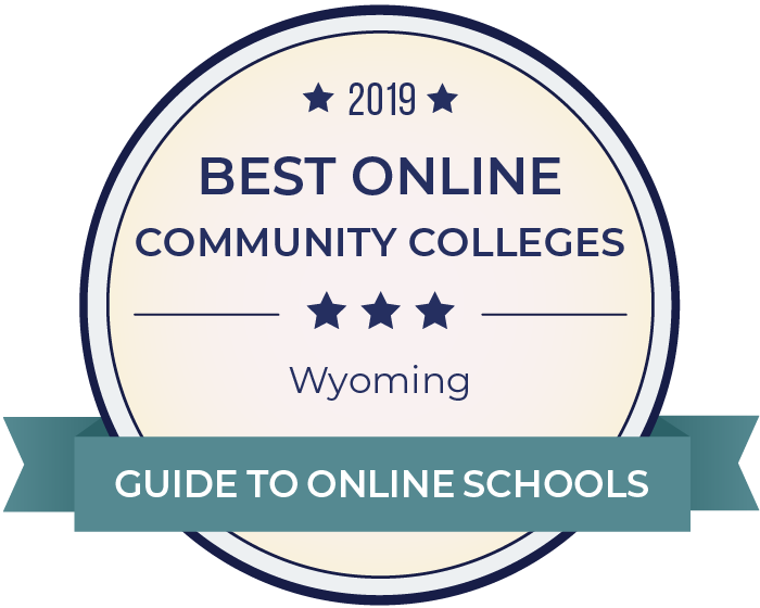 Badge from Guide to Online Schools indicating Western Wyoming Community College is ranked number one in Wyoming for online learning